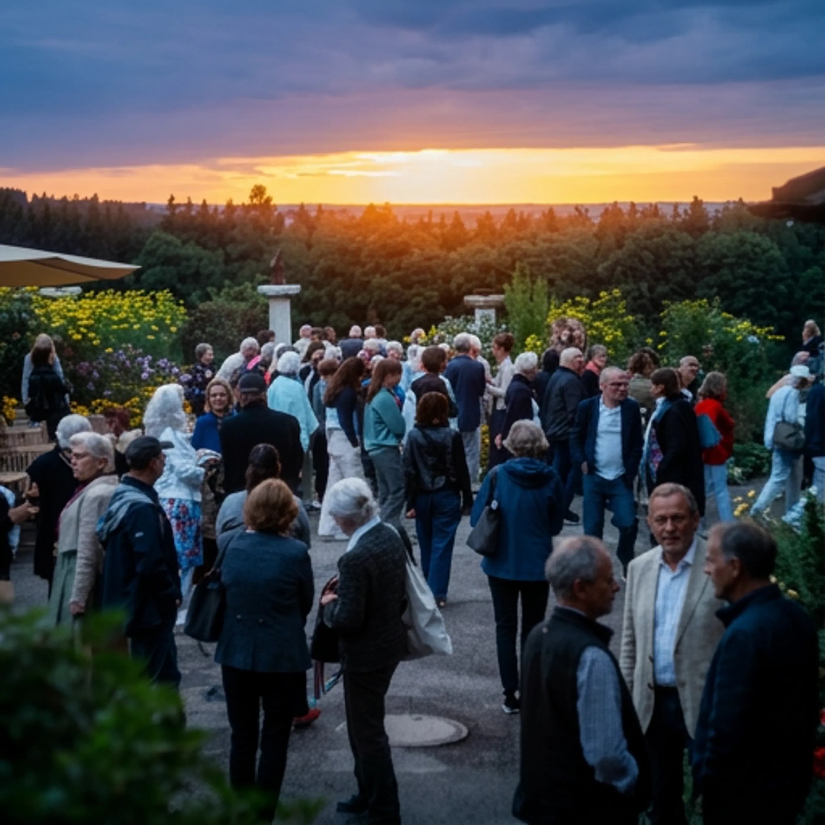 Sonnenuntergang in Immling