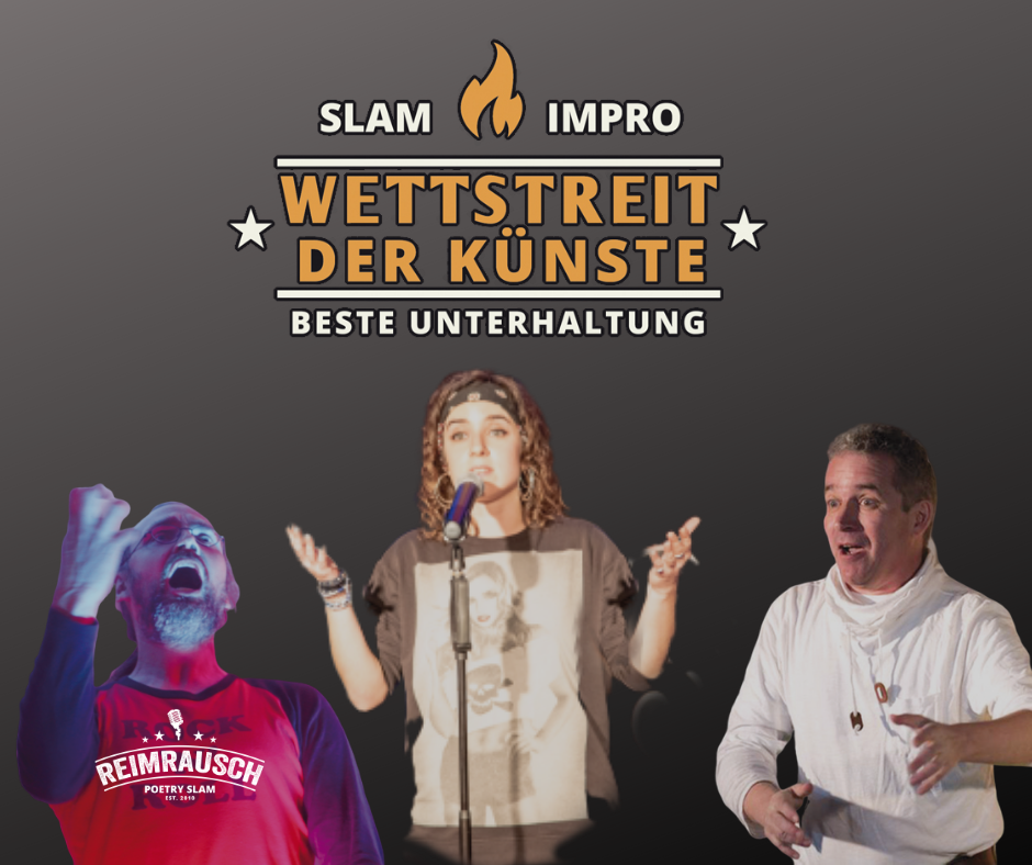 Reimrausch - "Wettstreit der Künste - Impro gegen Poetry Slam"